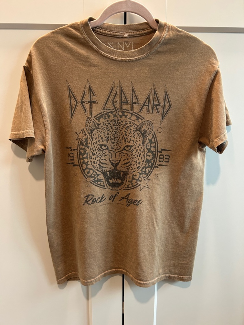 Def Leppard Rock of Ages Short Sleeve Tee - Brown